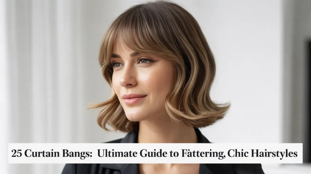 25 Curtain Bangs: The Ultimate Guide to Flattering, Chic Hairstyles 1 Curtain Bangs