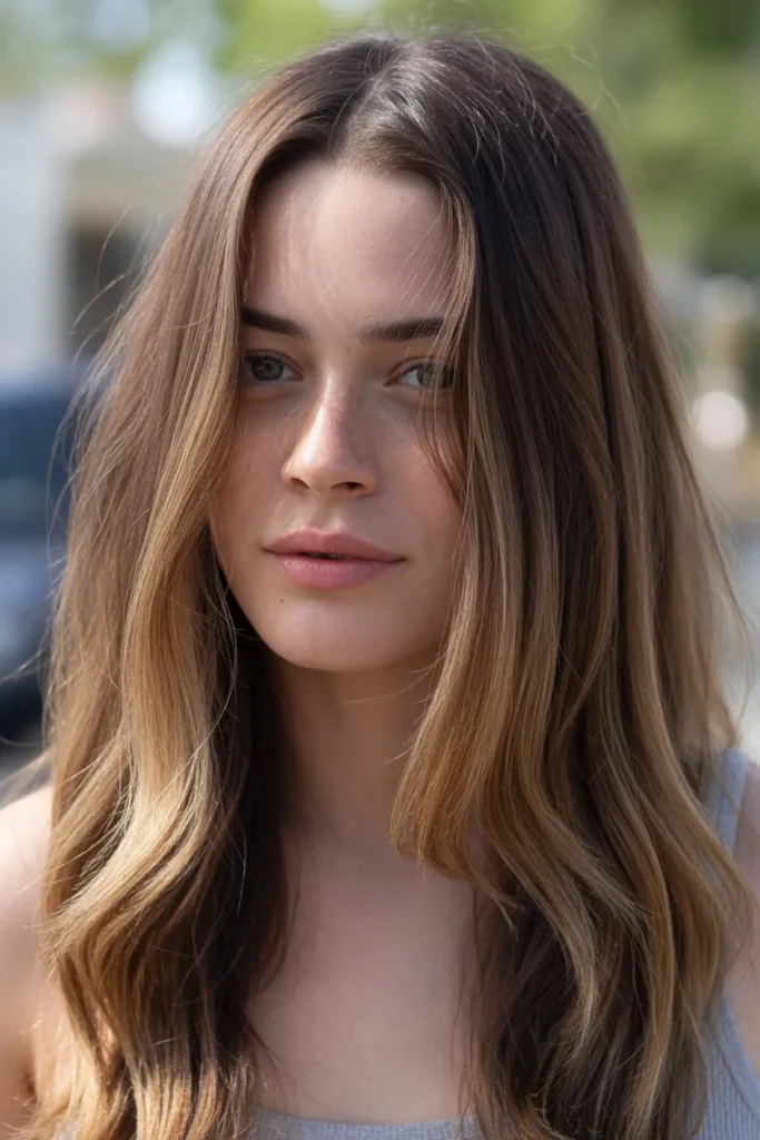 a natural brunette hairstyle with subtle j94L I0hTVWXSikovcenbA r3f 1yg1TBGe26kMe4t5Ig