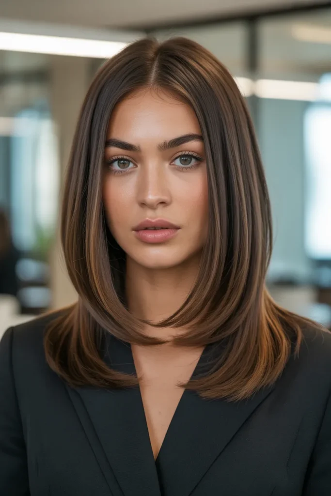 a polished sleek mom cut hairstyle strai JMxx5GqOQPCUPkt2l8jD2Q kGJdy9TQfaydcy1t4DBWA