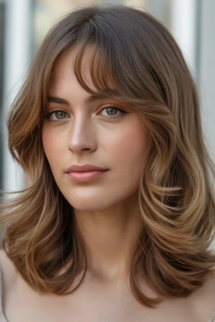 25 Curtain Bangs: The Ultimate Guide to Flattering, Chic Hairstyles 15 a portrait photograph of a person with a vWLhYUvAQiW5ftgJpIjudw gxujH XkQr6pSve7Dtmw A