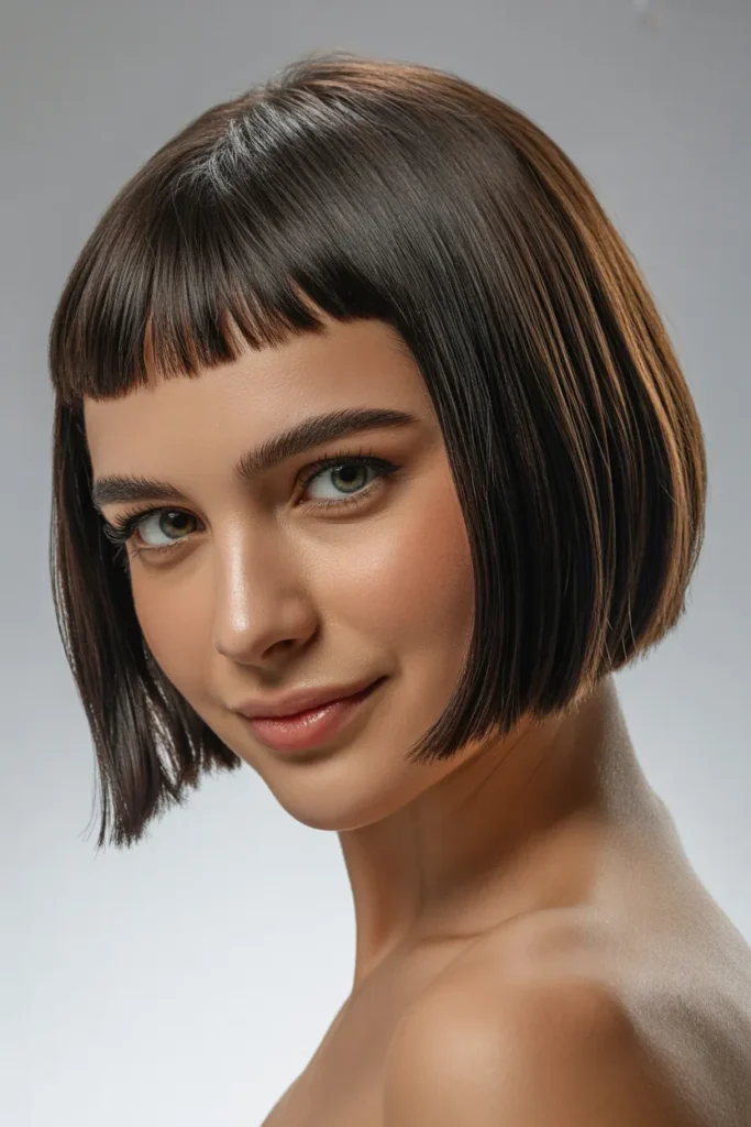 25 Curtain Bangs: The Ultimate Guide to Flattering, Chic Hairstyles 3 a professional studio portrait of a youn lMMS EGjSPWBOaxbB2RVdQ S29XQhWWR8ya2TrOjt1c0Q