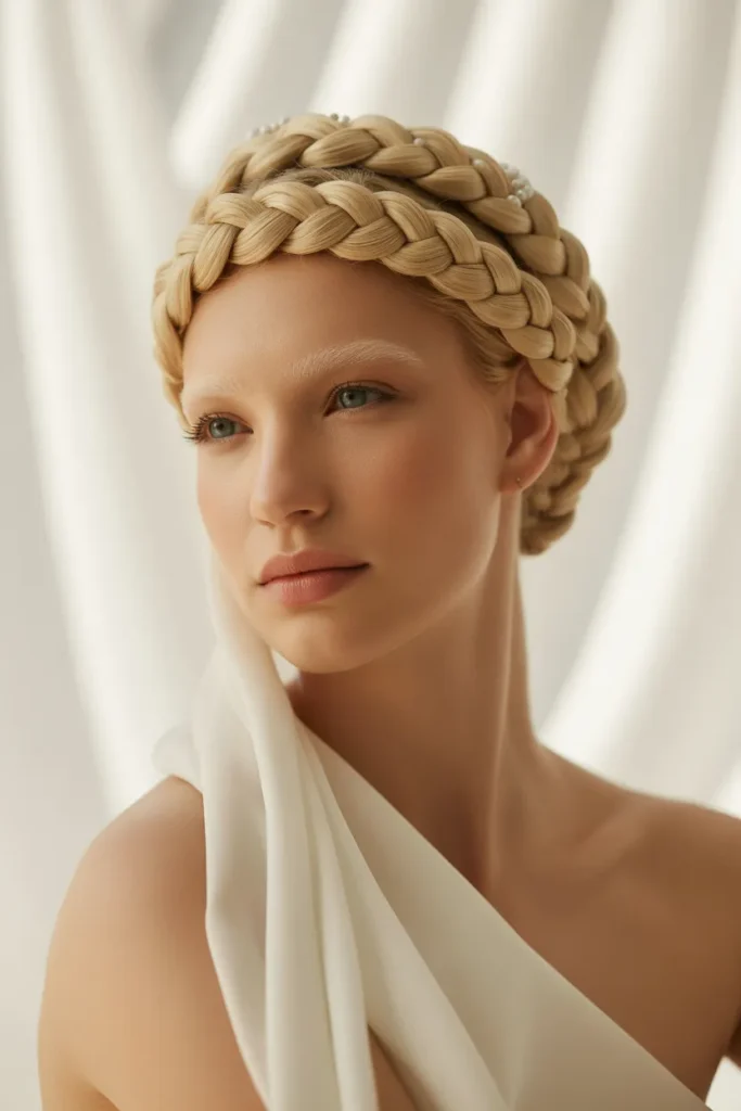 25 Goddess Braids That Define Timeless Beauty and Modern Elegance 7 a regal bridal inspired portrait of a wo m3tBrGchQyOn0pqbdjW88g yKz zeq5SFeLEiRQQDTwRQ