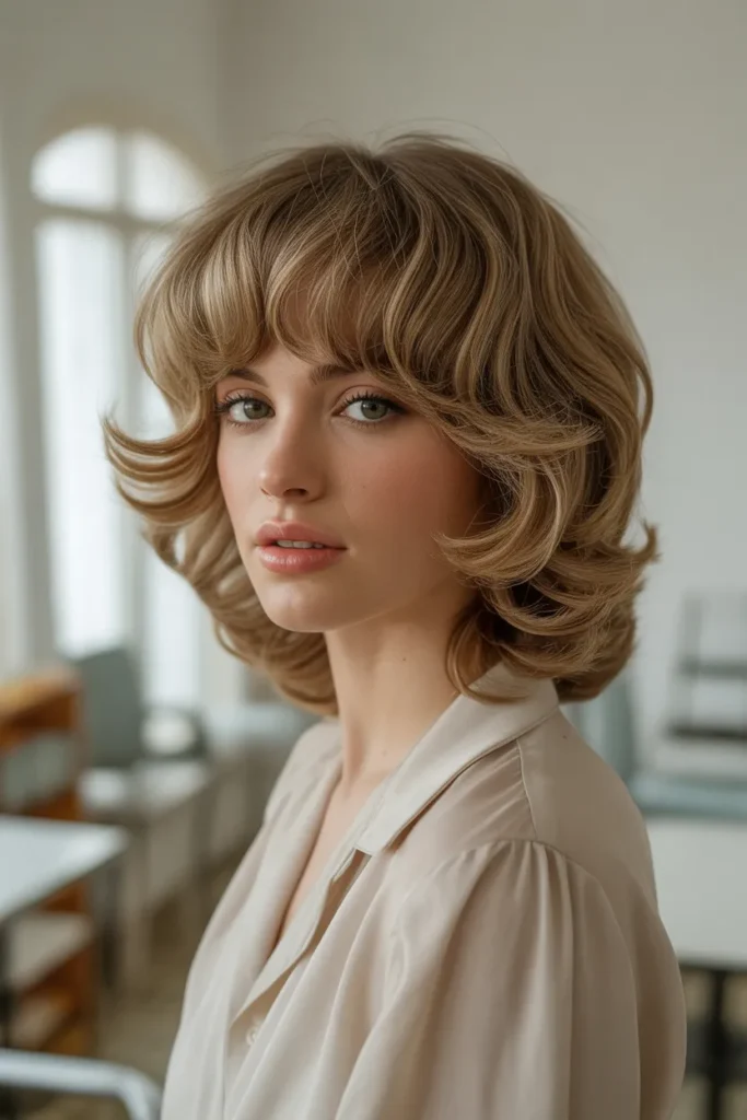 25 Curtain Bangs: The Ultimate Guide to Flattering, Chic Hairstyles 12 a retro inspired portrait photograph cap jZnQE1SSQT2Pqk IOPfSqw E ePD36dRBywFk2NQtelJQ