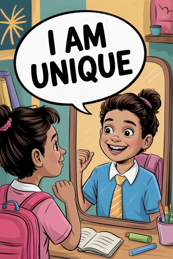 a young student looking into a mirror sm E 4fSoZ7TyGN6AkorMScbA omXA8KdnRc2QdmhMben3Fw