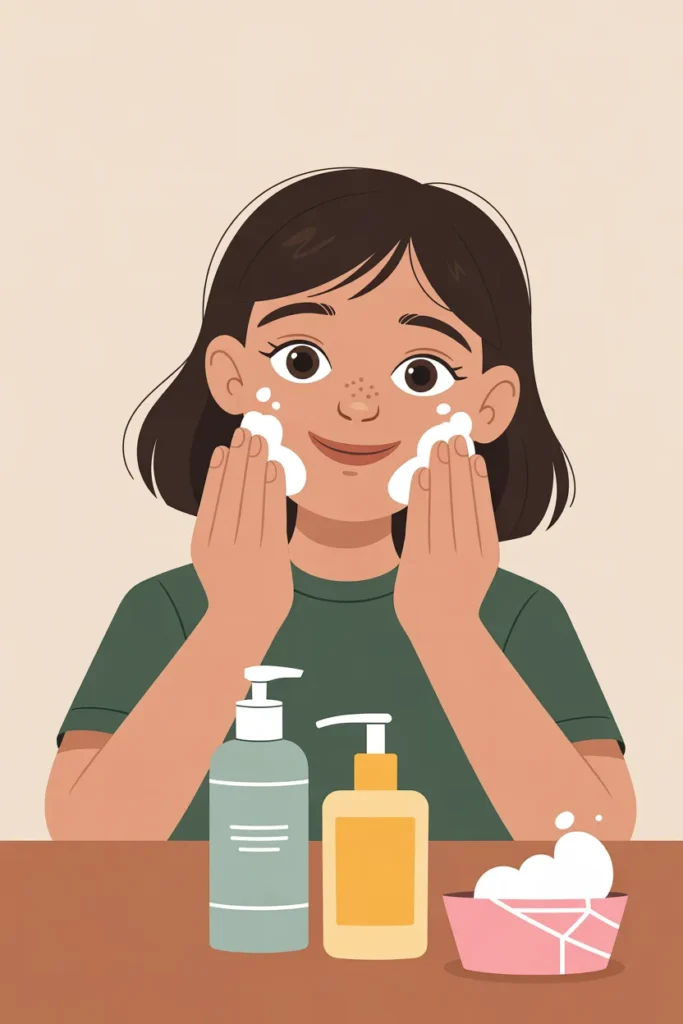 a young student washing her face with a UNhXCt UTa2TyR8wmwaBSg N4BI5JGWSw2E L4rlkWTTQ