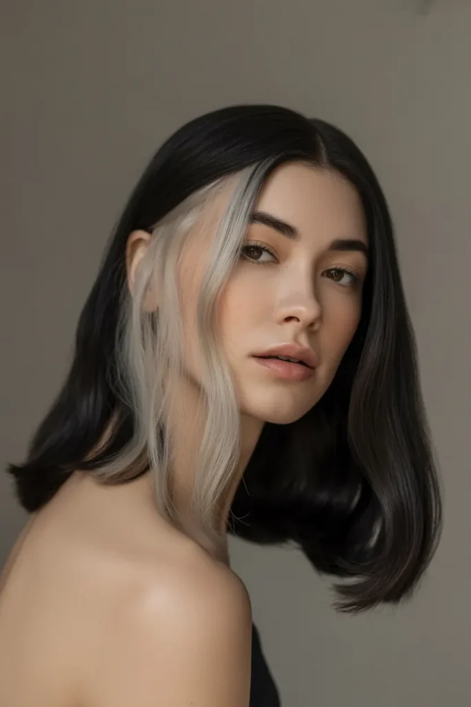 black hair styled straight with cool ash os 0nCZSduG4XQXhc4egw XdD9OhlLR2yFBE7gsFwymg