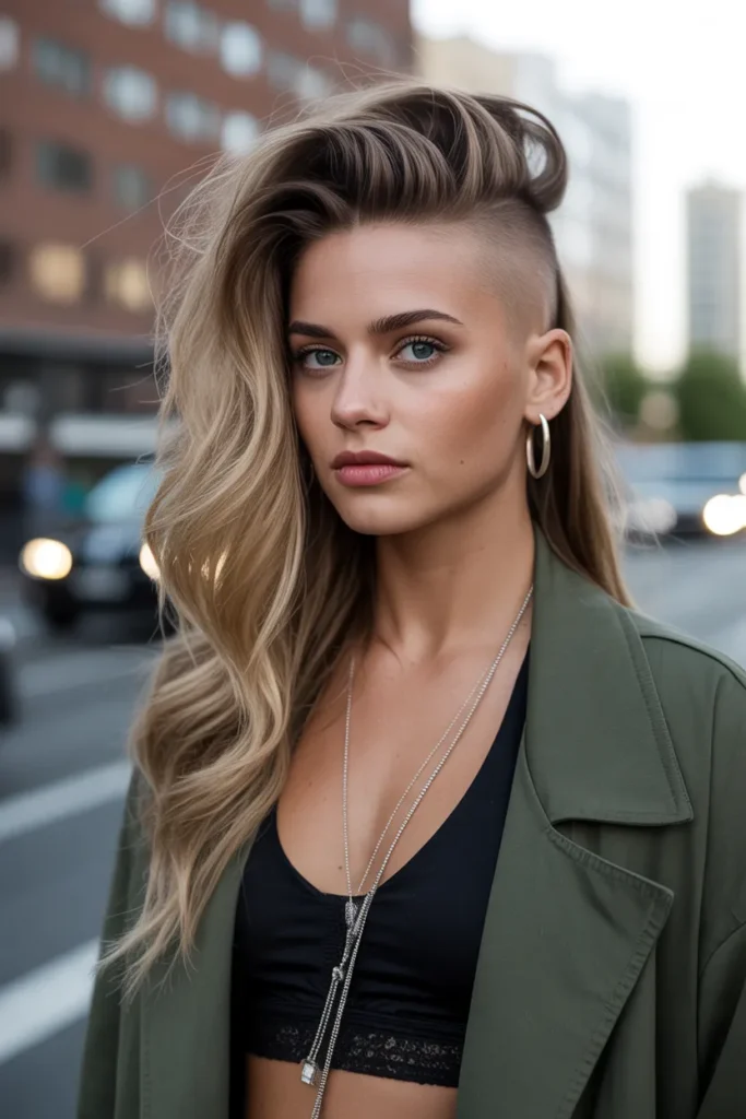 bold woman with half up half down faux m WKjVL8O1Q mZplnychBKnA owGdhYEoSDicqbdLIj77dg