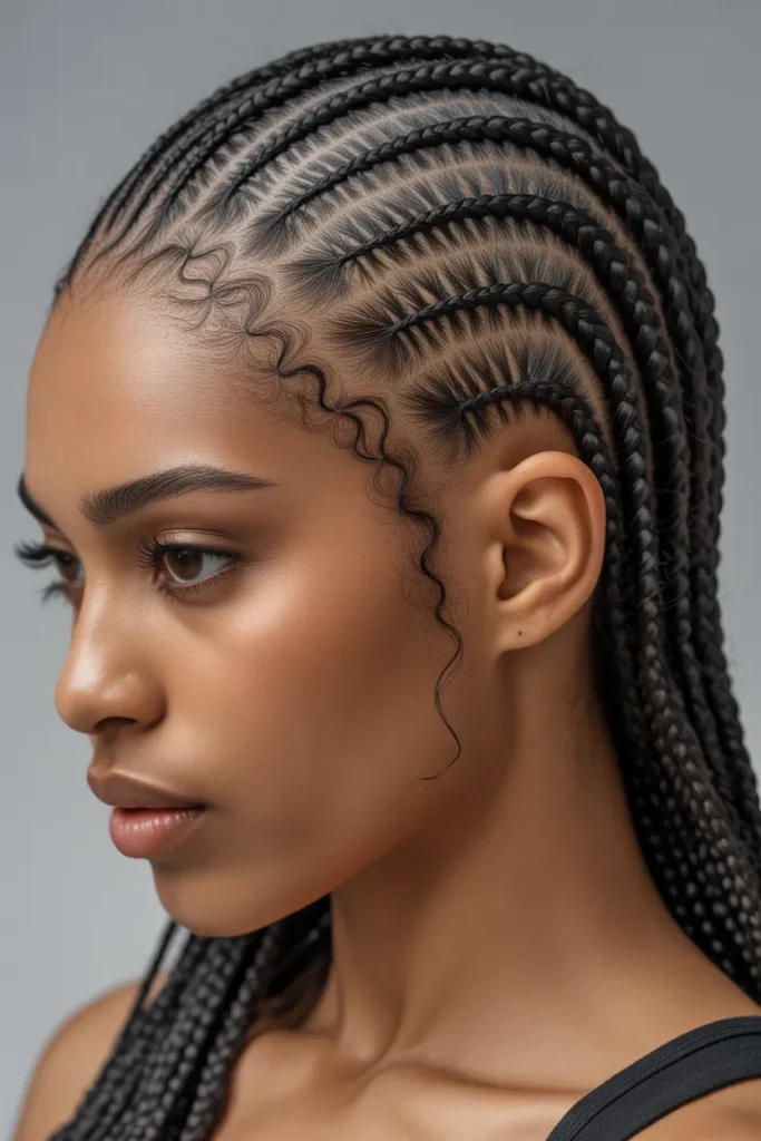 close up of fine small intricate cornrow aYbqUfcKR 6Nq9yHLNCPgQ AYRB9RDRvuq43hDeuQ9lA