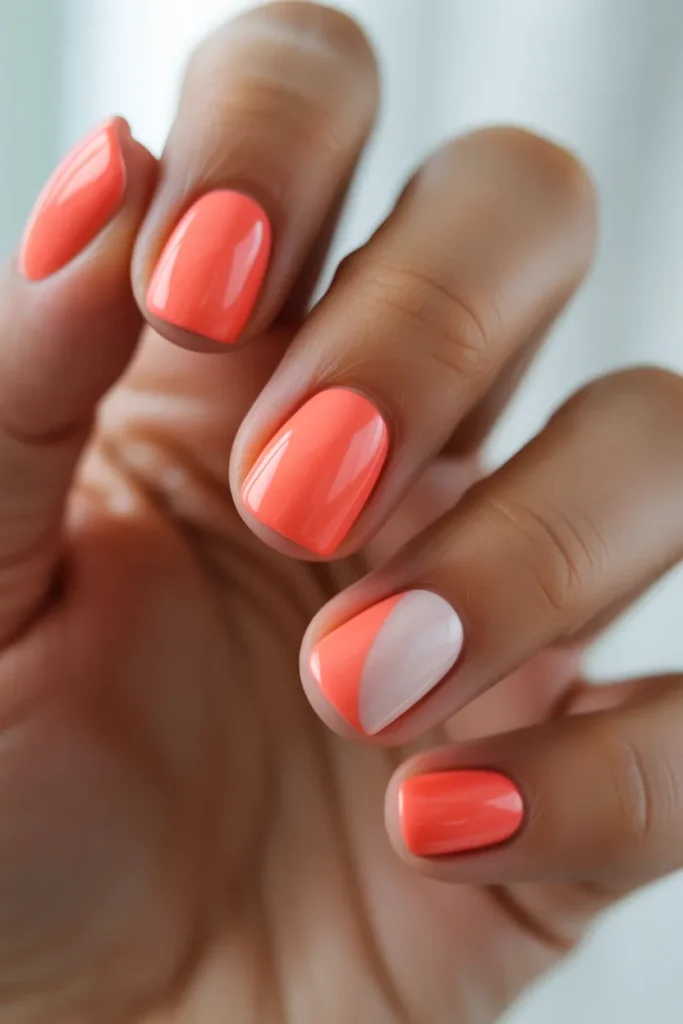 coral summer nails with a modern twist m yv65ffpQQaiVEIYLqQpXSA HMUSf1JHSKmWfaG7MVJfpQ