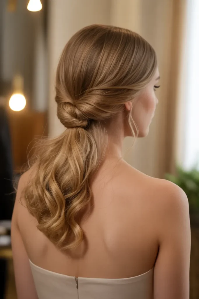 elegant woman with soft wavy hair in low 6lcJOwYyQz ZNinV7y nCQ EB27Nv0Tkm3MY2zLzec2A