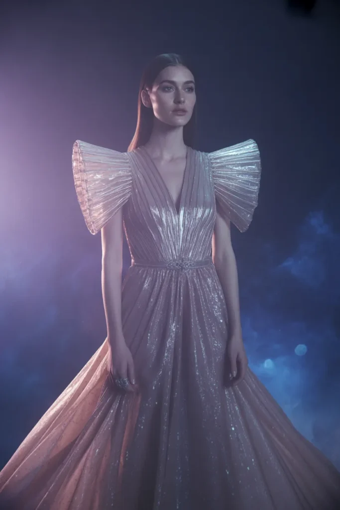 glamorous space princess wearing a flowi YKb7YrbuTEOITXd3mciwgg 1u74lwMYQVazZ7y3cmBfeQ