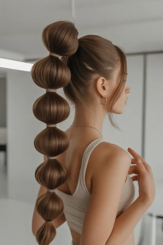high sleek bubble ponytail smooth glossy wtHDncwpR4a7p8LafuQEpA DJnje1H2R5 MQV1ueEhB3Q