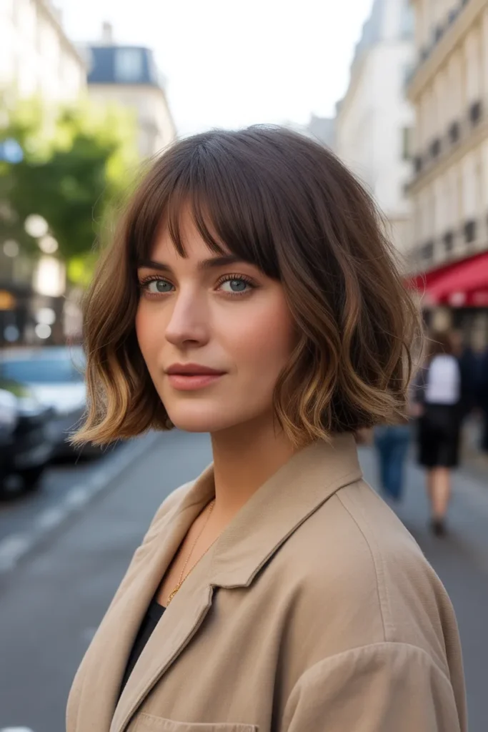 22 Short French Bobs: Chic, Effortless & Perfectly Timeless 4 jaw length french bob with curtain bangs JQEHkH5GR7uvczc9vg7tbg aJ4ojONWQq FGwLLipM4sw
