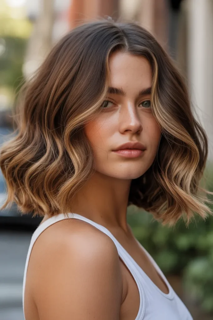 medium length wavy bob with balayage hig 4RHbH7KNR 8HUea0TOJkQ Ecb5ddImRiiekWEvaUqaPg