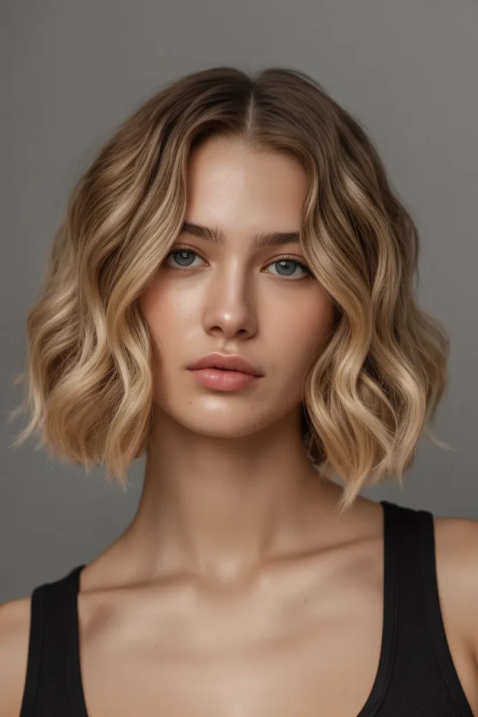 medium length wavy bob with center part q8Z1vNQjThGgQJFn0OhQaA Sj3D8tF6SpuyM2U Gi6oQw