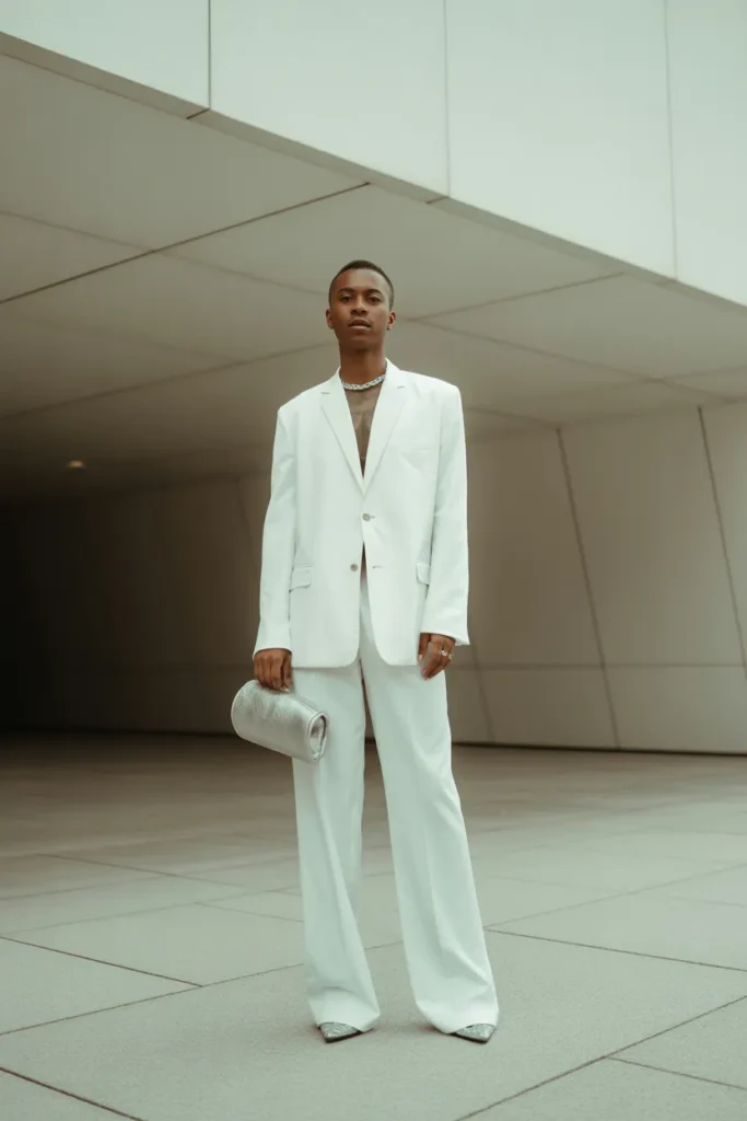 minimalist futuristic outfit with white ngoaQWO0REaqSJw0CIvDAw AwW 5swWS7mQTgZRq7EBHw