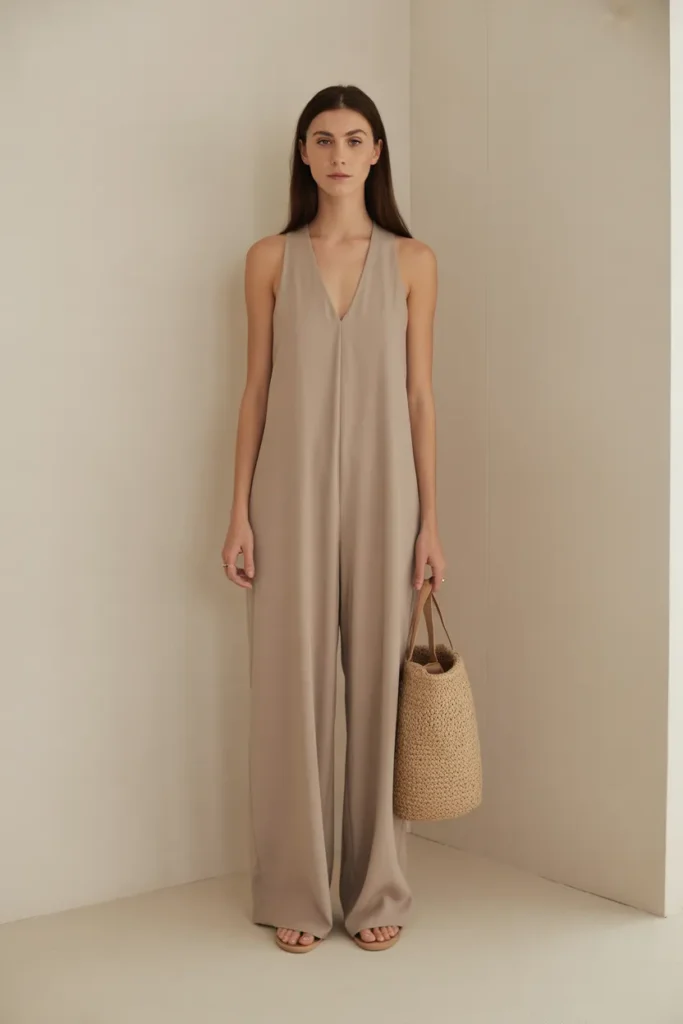 minimalist summer jumpsuit in beige or t ax BCNOkS5ugSwbME0Ewvg 8wc8 3KgQvO5jClSJFyXvA