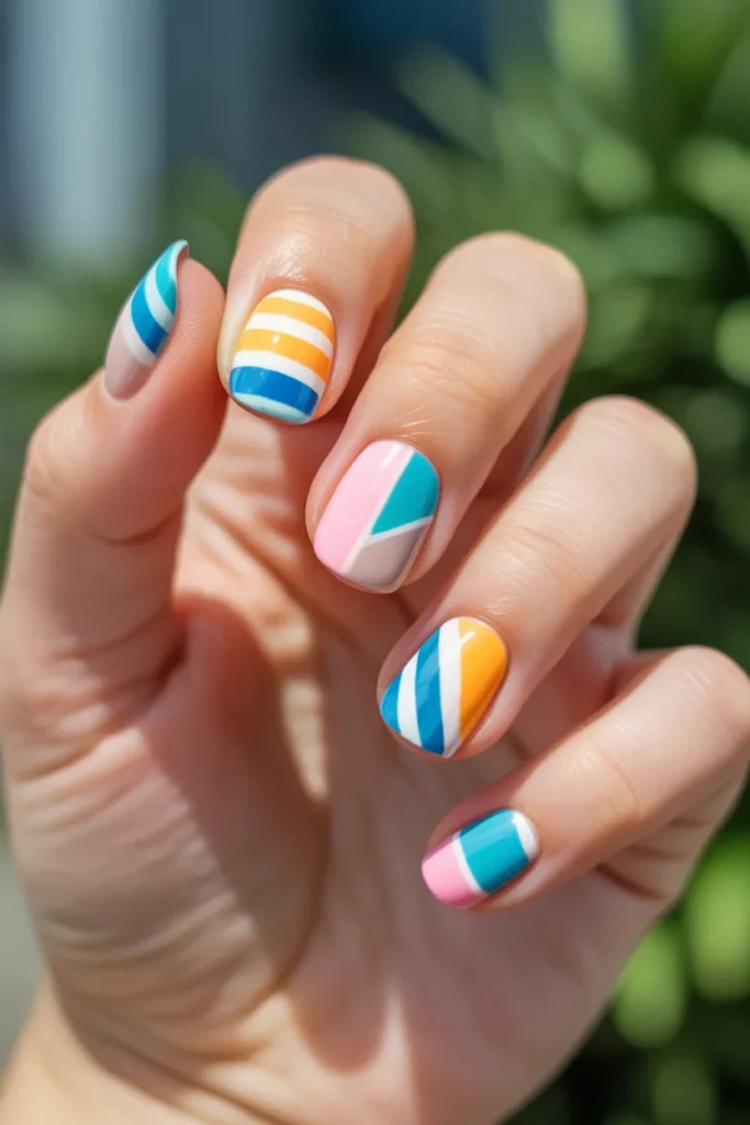 modern geometric summer nails featuring gyKf8wtpT7CL8ADmFmWHQw 7xCQAEwQQLyUuM6qEljtLw