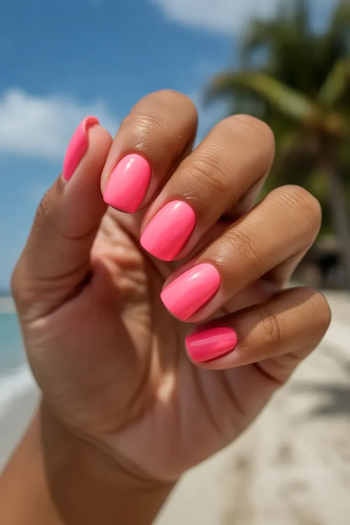 neon pink nails with glossy finish short t YZ2TObSdm0RBHNik9LsA cP70DhGBSN uhewoEARuLg