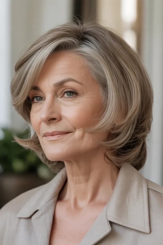 refined woman over 60 with soft wedge ha 5MWLsOEqS1e6ccZcJjMXFg ox1hAkVlRhSNxt4NIf0OVQ