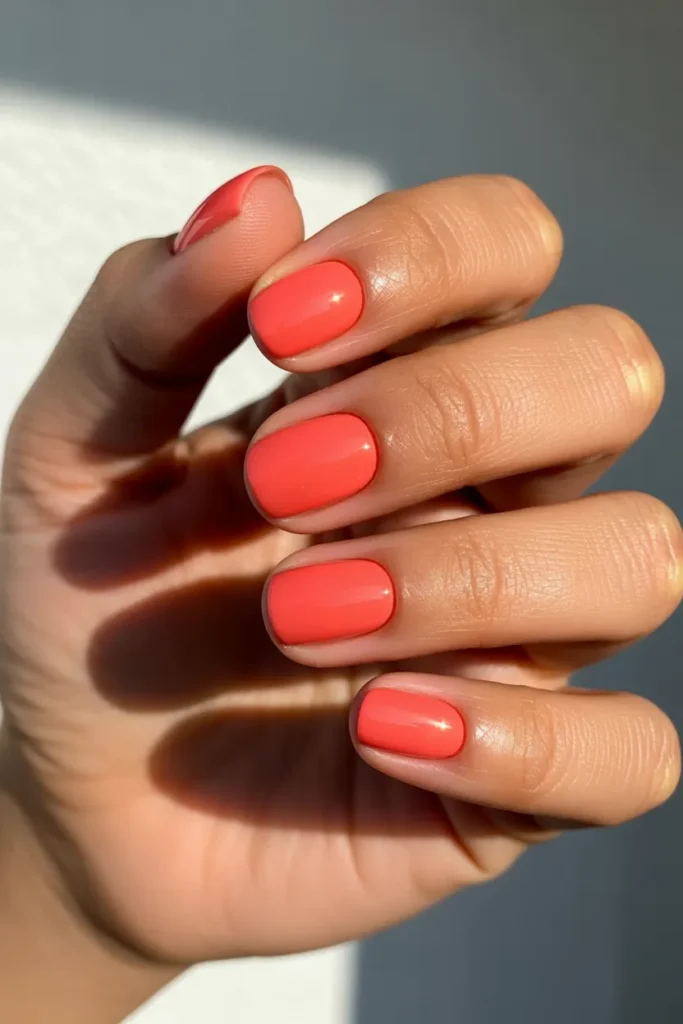 short coral nails with a glossy finish v w3B4H37UR9Goh7G F tivA sZSN0uBxQdiGTu3oh1L3Vw