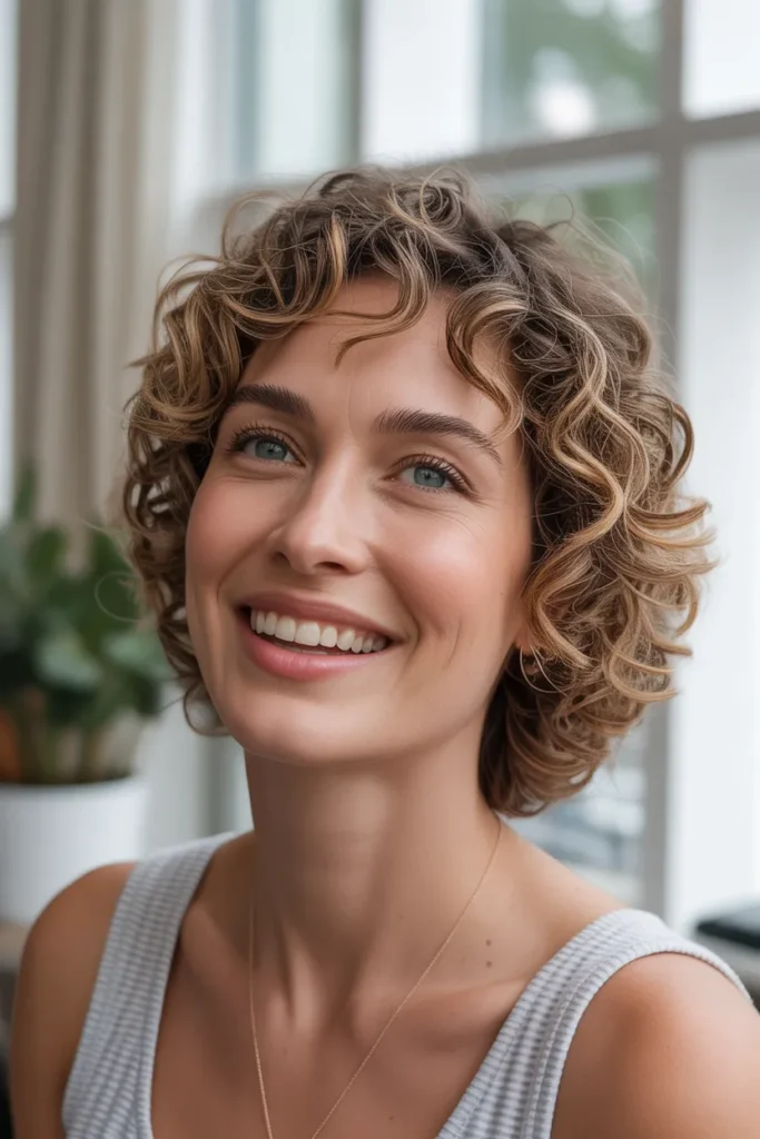 short curly haircut with soft defined cu nJ3mOBM TIufxqzm4lNu6w ocO7JBQS1GYSmY4Pl3A7Q