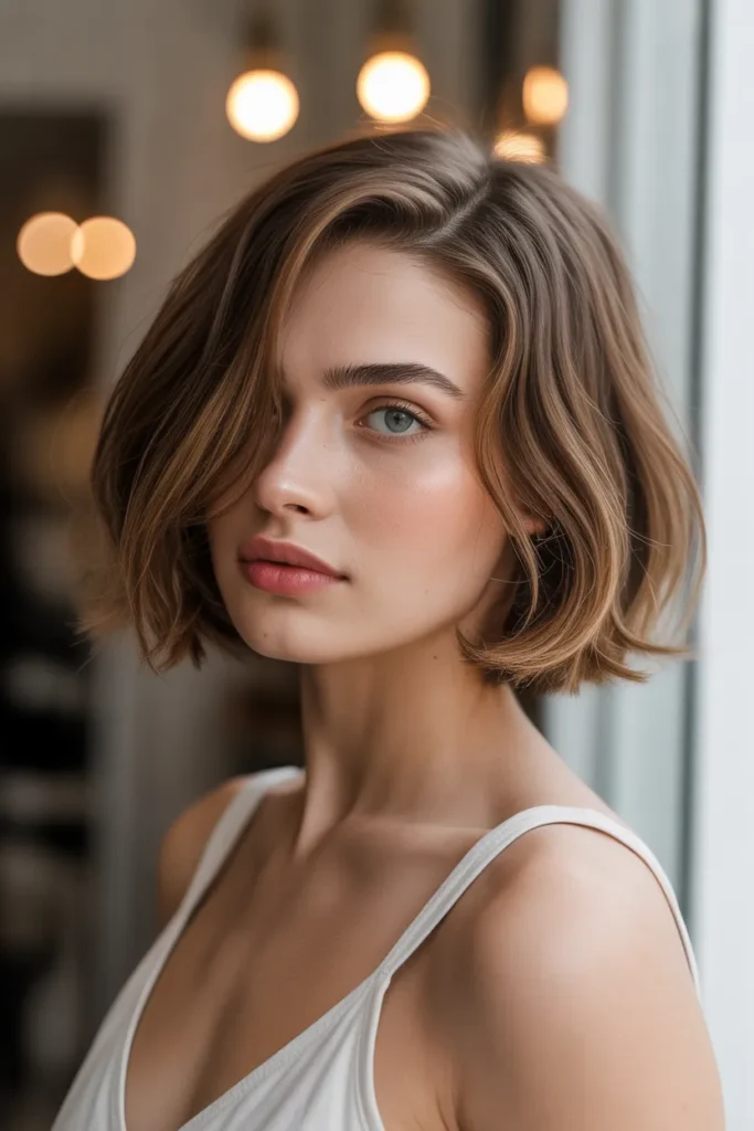 22 Short French Bobs: Chic, Effortless & Perfectly Timeless 10 short french bob with side swept bangs s XPRJPtzOTf2Ry5qeaV6Whg rZHrOuV8SISGpkxNDVdXgA