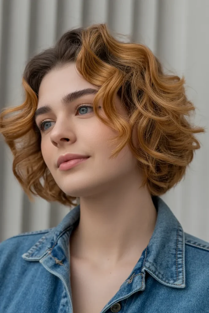 short hairstyle with loose spiral wave p Tf9IOBRhT9KeqKkz2pHLtw de8JC6eAQ8y0qy8QM40GXw