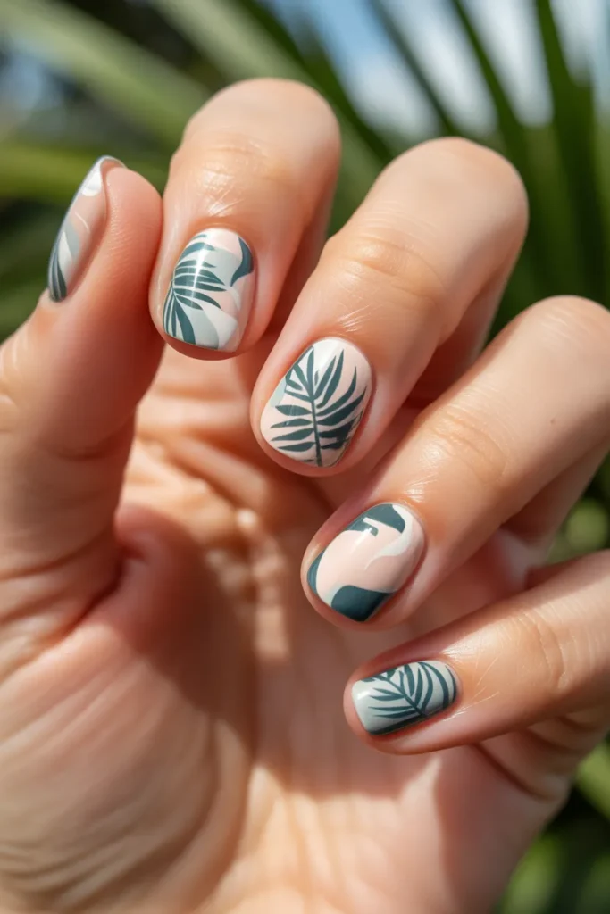short nails with minimal tropical nail a a5EPZ3XXTHamtORffvwWGQ Jqh2gB0fS564CP0D jwtWA
