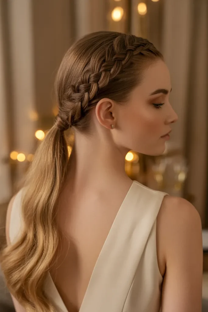 sleek ponytail with braid along the crow jaoEg73oQa2MyT2x DQ7gA NCXf6JWWSQCy3w1Qq4TtZw