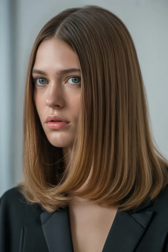 sleek straight medium length hair with s eKe3QZXNQuOjGXe8 iWcYQ 6dKwIkKBSTuKQvB0RqX Fw