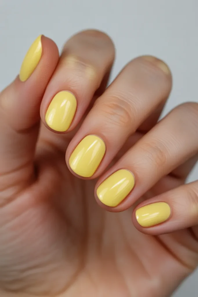 soft lemon yellow short nails rounded sh oQLKzui R4yKbaq Klamsg nk3vPtQtTHSvK49nXwVP4g