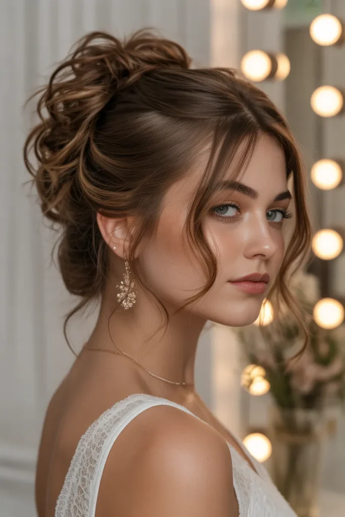 soft messy bun quinceanera hairstyle wit RZydiGpSeaF R8BeKPc2g 7wZdeUIYSGmBBmJC6SuItg