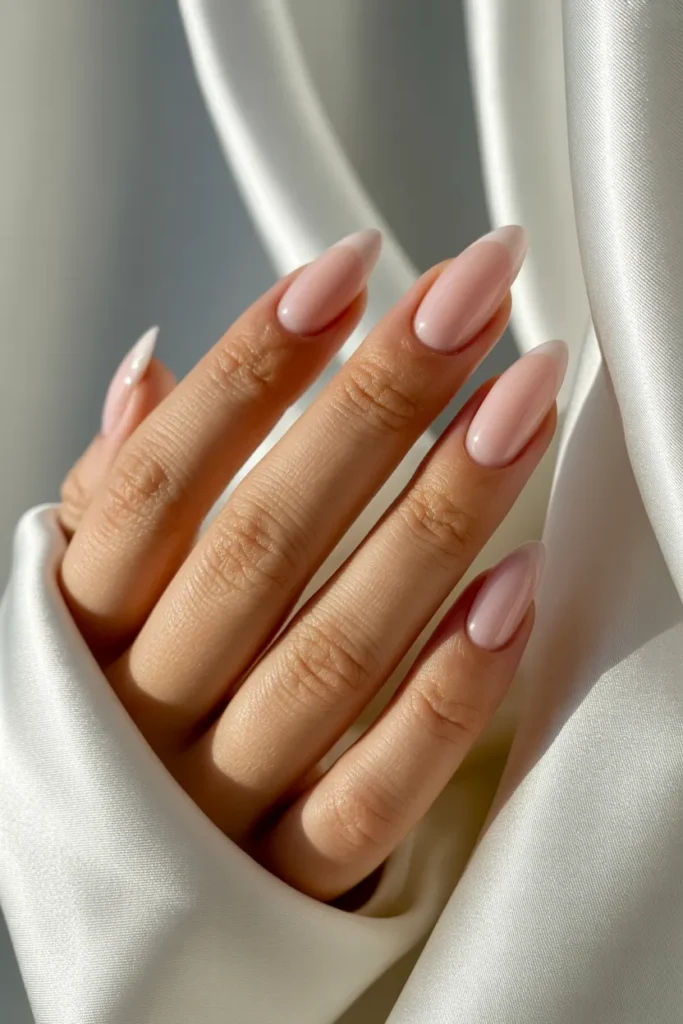 soft milky pink almond nails glossy subt 9fs7SOxJSXWkT0FDFHEH0w sPKkRVZoTHyIVL yo3uxvQ