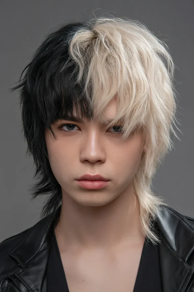 two tone emo scene hairstyle featuring b 24ER 0hzSTi8JMjTBgqrAA FknN0wZUR3WYnOjxOsojpQ