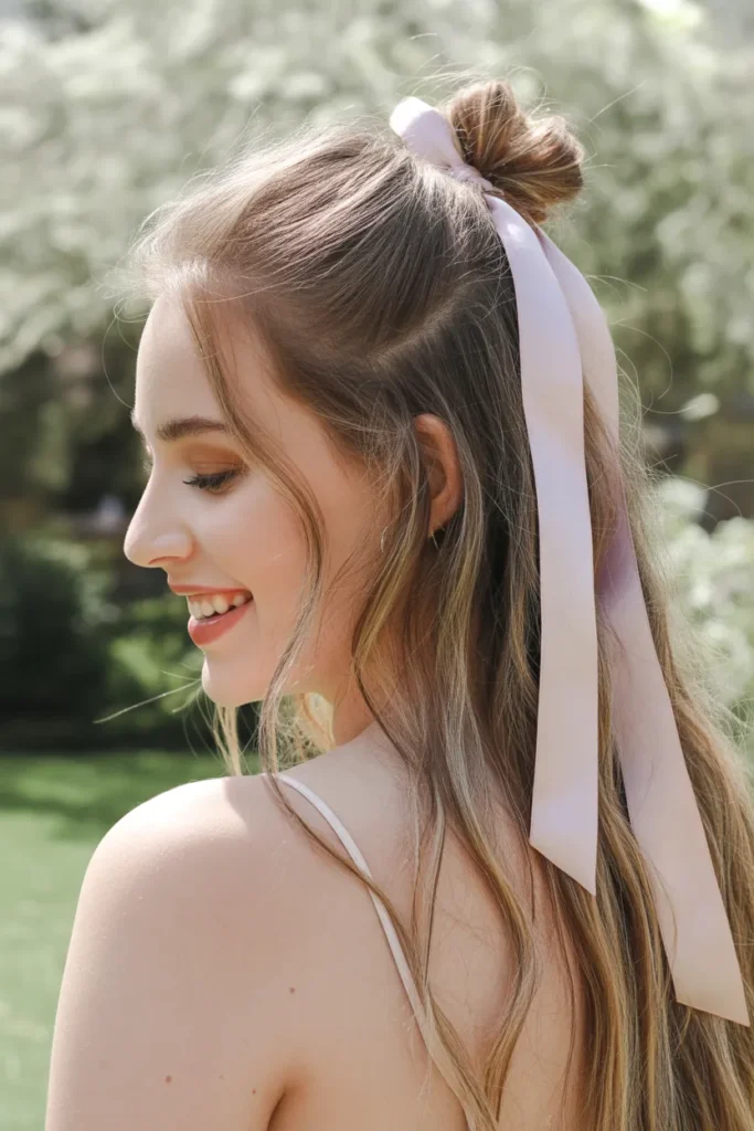 young woman with long hair in half up ha 5sM5uN90Sx on0ABGVHihw H9JpE43QSm 8cdLm864zig