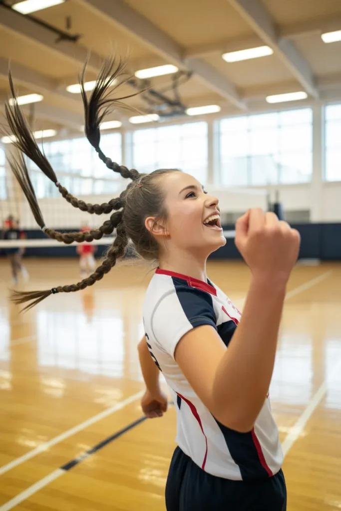 20 Volleyball Hairstyles That Keep You Game-Ready and Stylish 19 a dynamic sports photograph of a young f hDslrbDYRAmjeBBIXFFnIQ UGyKcR5fRNCEISc6 hnxYQ cover