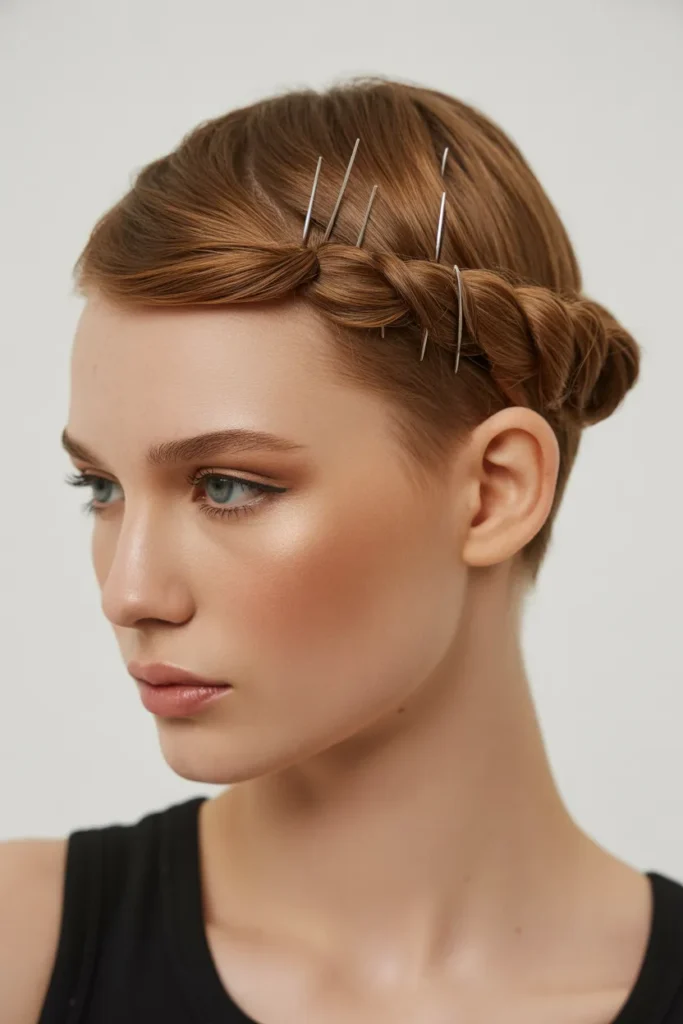 a french twist hairstyle on short hair c VGmg1DSTjWuoffVbz8t5Q 41CjNlYHRiu67FfTIuWoNA