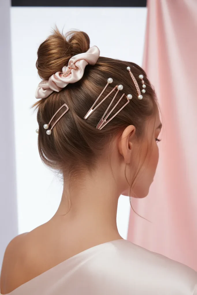 15 Top Knot Bun Styles That Elevate Every Look 11 a high fashion beauty photograph showcas IbnE8g8GQPCfo1DWrvJq6g LVRMkjLZQNueTjv2Y16S7Q