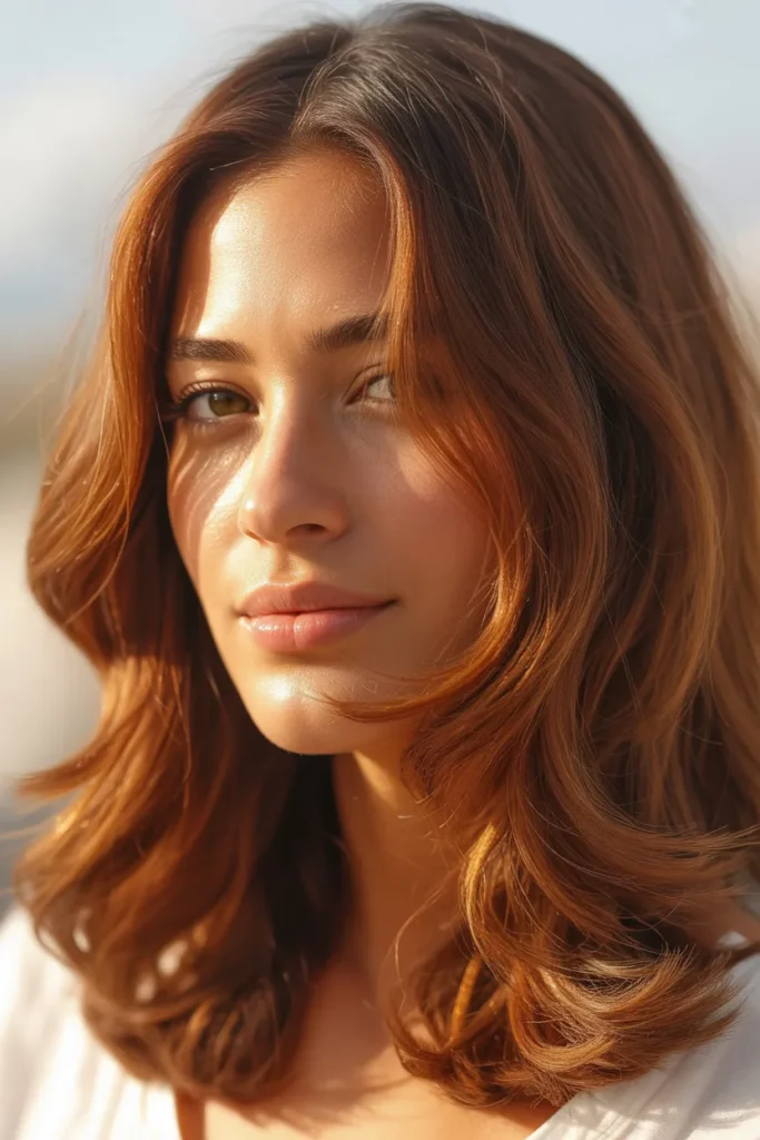 20 Brown Cinnamon Hair Color Ideas 17 a portrait photograph of a woman with wa QuB5 W7jSFGxZxNkAUFLOg L6G 9wAaTjeD5rHkWRanyQ