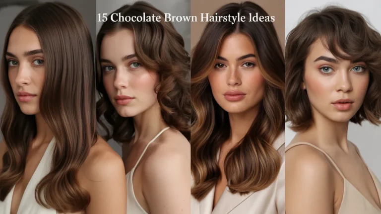Chocolate Brown Hairstyle Ideas