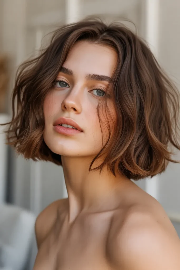 a textured short bob with soft chocolate DKZcYApARDmAWAYesALSIA tFxH7DYCSYO17h8YKjrBgA