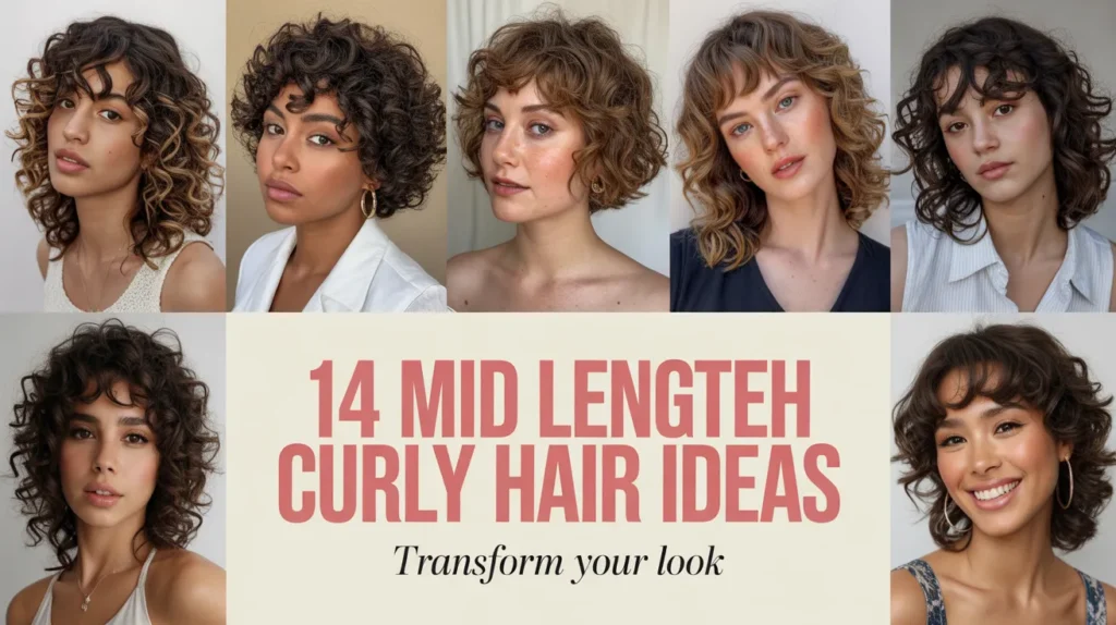 Mid Length Curly Hair Ideas