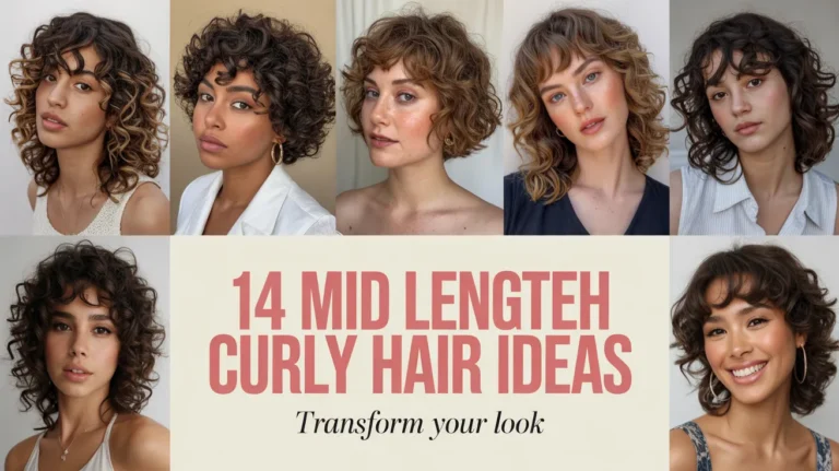 Mid Length Curly Hair Ideas