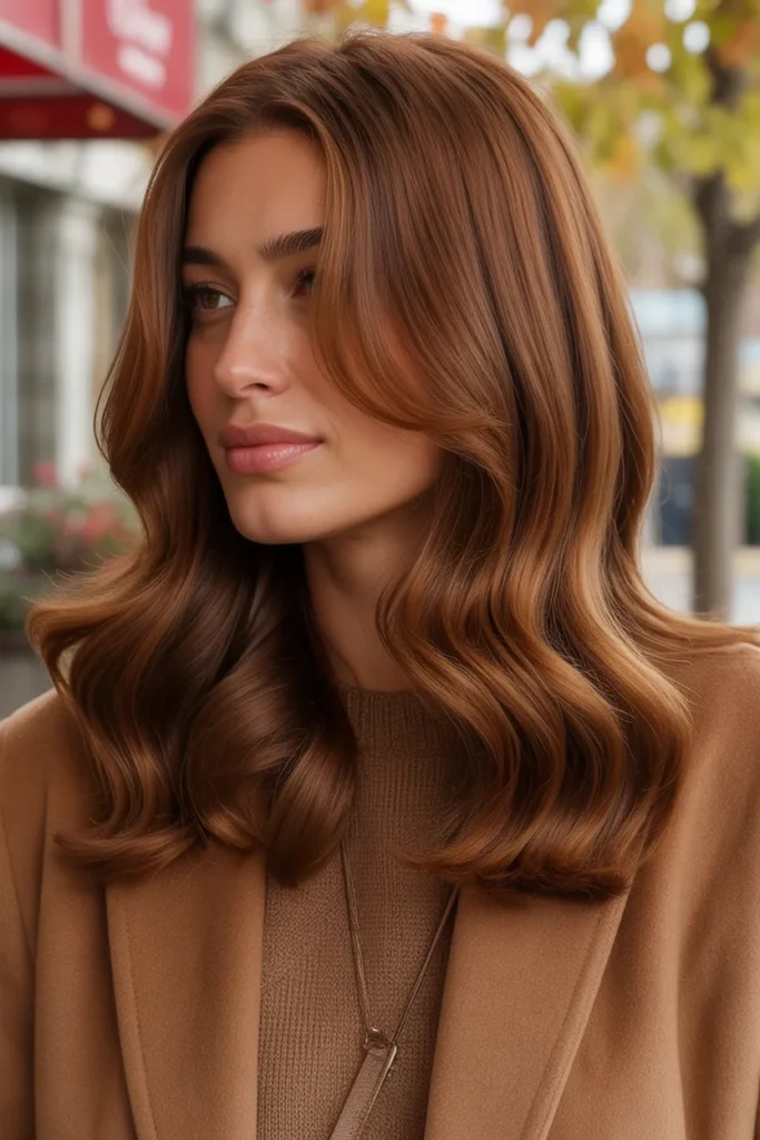 a woman with glossy chestnut brown hair krKdypZnSQOyJ9 YwsKHbg uwAUsFRMTOeTB6JV6NYFXA