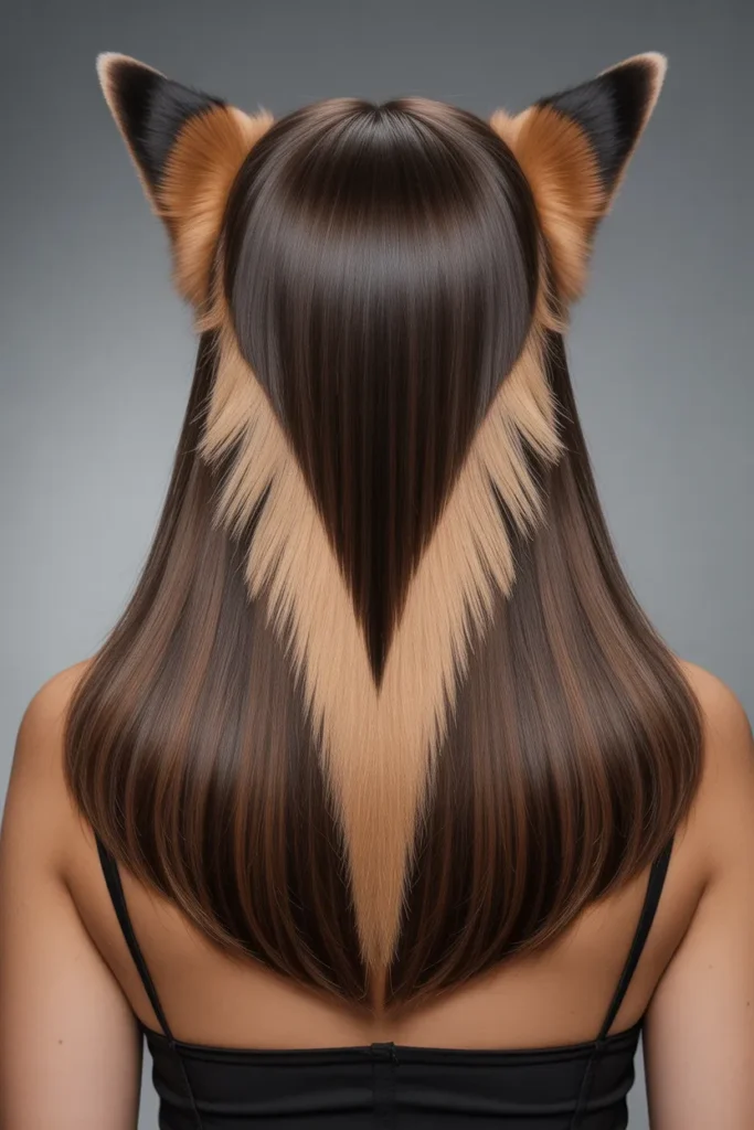 back view of dramatic v shape fox haircu ckKHUyDRQeGCdtRNOk7lqw dc6ECyWbR5SQri IBaEPw