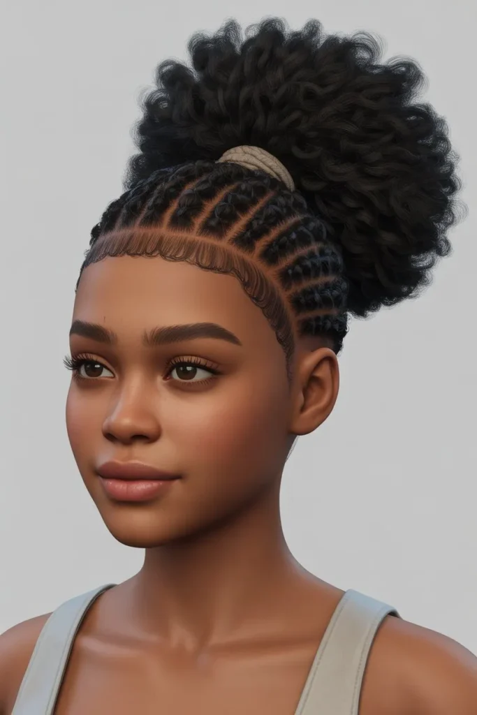 black teen female sim wearing a high puf PN8MTXtjQ56 Ky1gGLu6wg hENJz f9RDahGdfVgIP6AQ cover