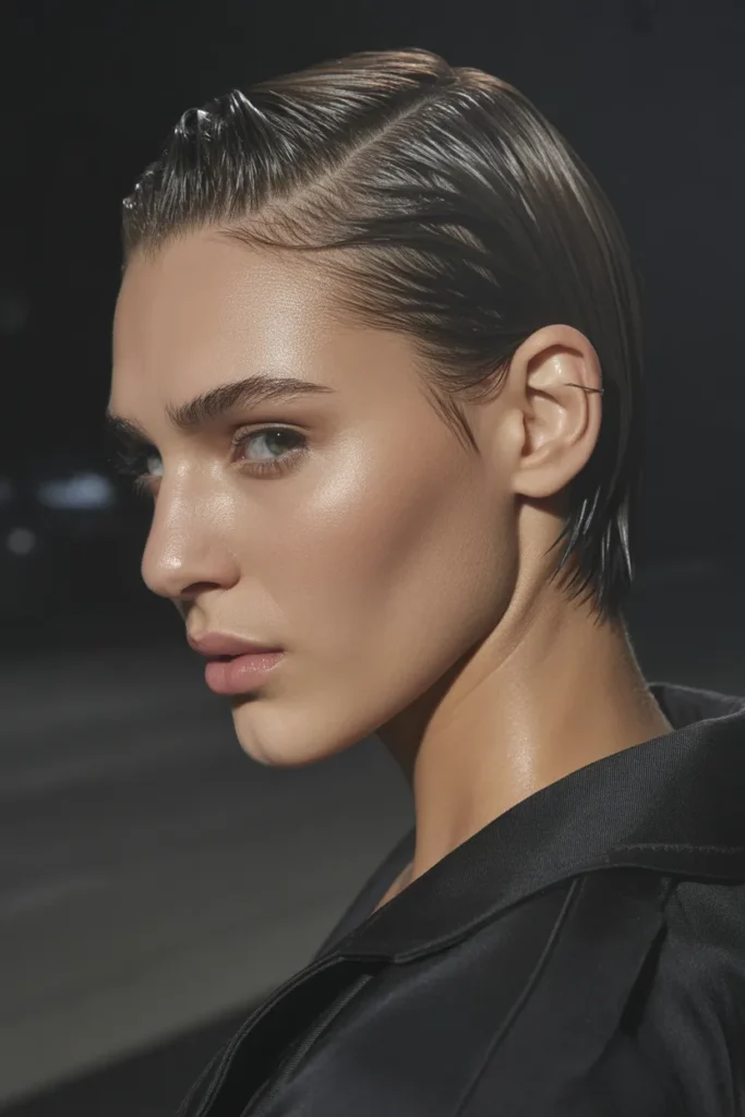 bold slicked back short hair styled into mGWnLlFoTWW793JG4JlYPg JV5YyKBaSk6fmkNkb1RvCA