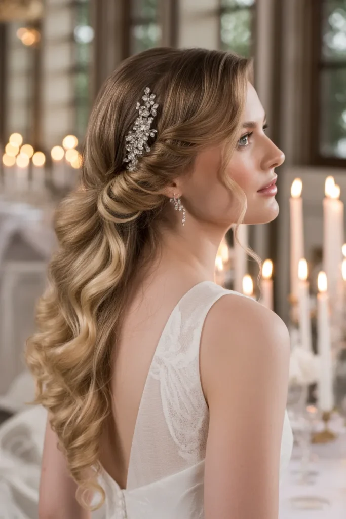 20 Wedding Hair Ideas for Bride: Stunning Styles for Your Big Day 4 bride with half up half down wedding hai TCSBmi7VQn 71ECfsX3KiQ THrNKep9TYGzhSvtwBkBTQ