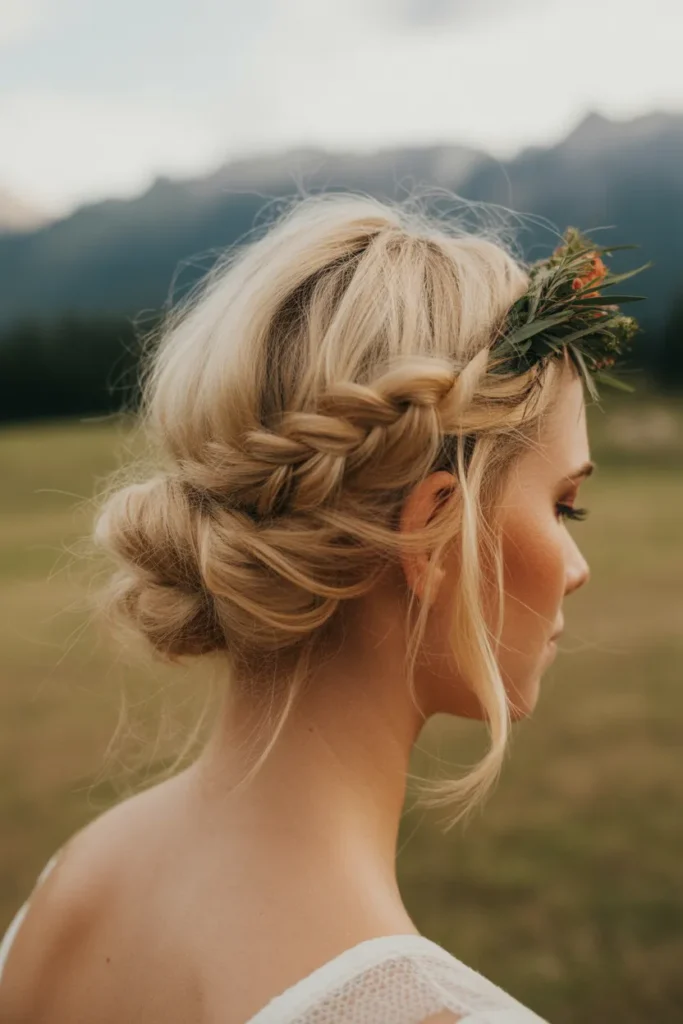 20 Wedding Hair Ideas for Bride: Stunning Styles for Your Big Day 10 bride with messy braided updo loose text DEu2 mo TuyOfJYlAGpV3Q TlQ2SaJmS4CqBUx gC1Qzg